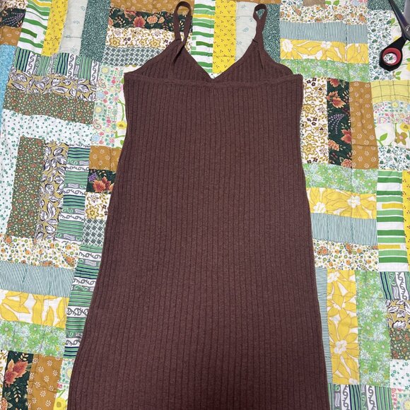 7 for All Mankind Sweater Dress Set in Chocolate Brown - Picture 2 of 12